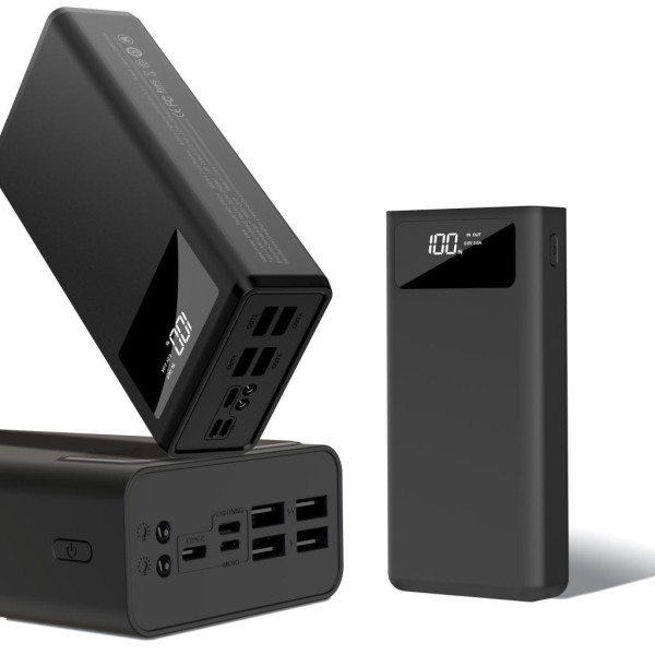 Зовнішній портативний акумулятор (Power Bank) XO PR125 50000 mAh Black