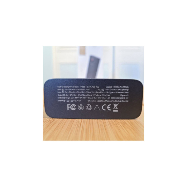 Зовнішній акумулятор ROMOSS PEA30 30000mAh 30W Black
