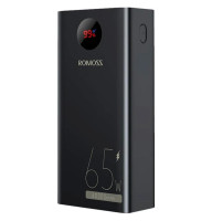 Зовнішній акумулятор ROMOSS PEA40 Pro 40000mAh 65W Black