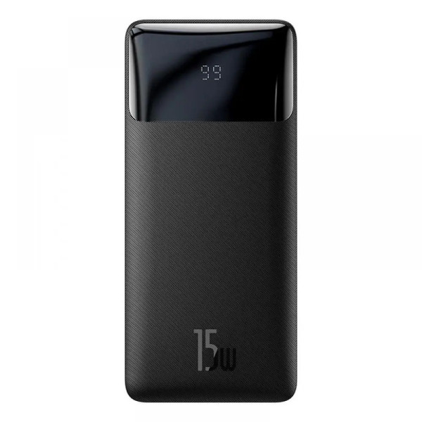 Зовнішній портативний акумулятор (Power Bank) Baseus 10000mAh 15W Display Black