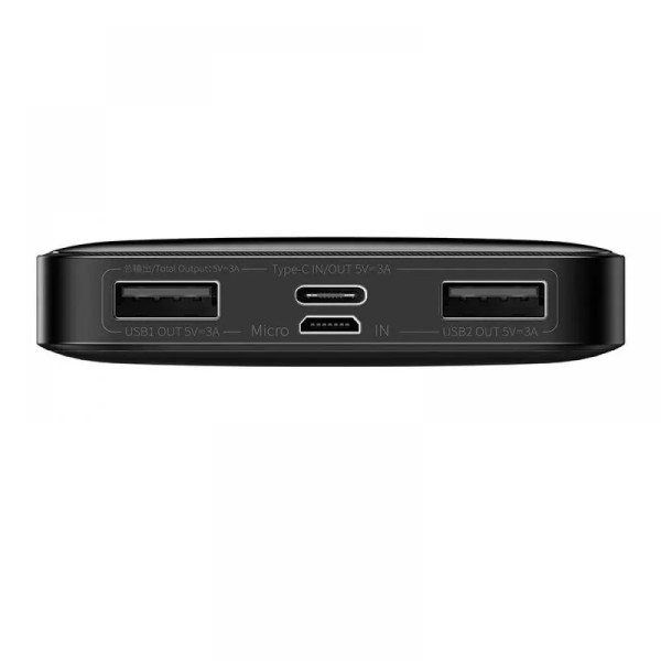 Зовнішній портативний акумулятор (Power Bank) Baseus 10000mAh 15W Display Black