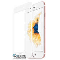 Захисне скло 5D для Apple iPhone 6 Plus/6s Plus White