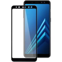 Захисне скло Lux 9D для Samsung A8 (2018) Black