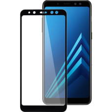 Захисне скло Lux 9D для Samsung A8 Plus (2018) Black