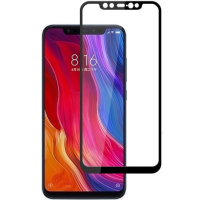 Захисне скло Lux 9D для Xiaomi Mi8 (2018) Black