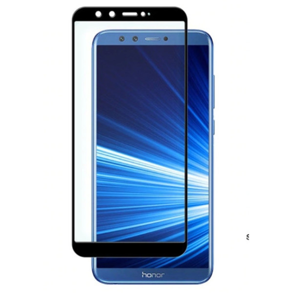 Захисне скло 9D для Honor 9 Lite Black
