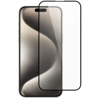 Захисне скло 9D для Apple iPhone 15 Pro Max Black