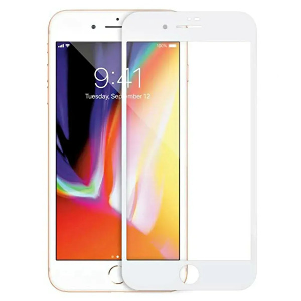 Захисне скло Lux 9D для Apple iPhone 7 Plus/8 Plus White