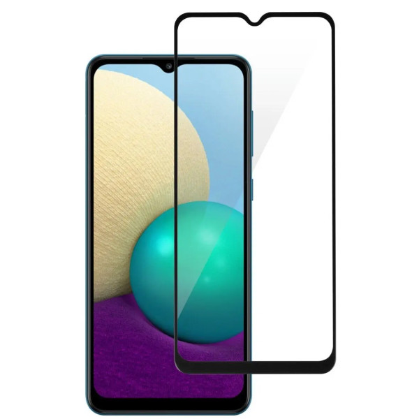 Захисне скло 9D для Samsung A02/A02s (2021) Black