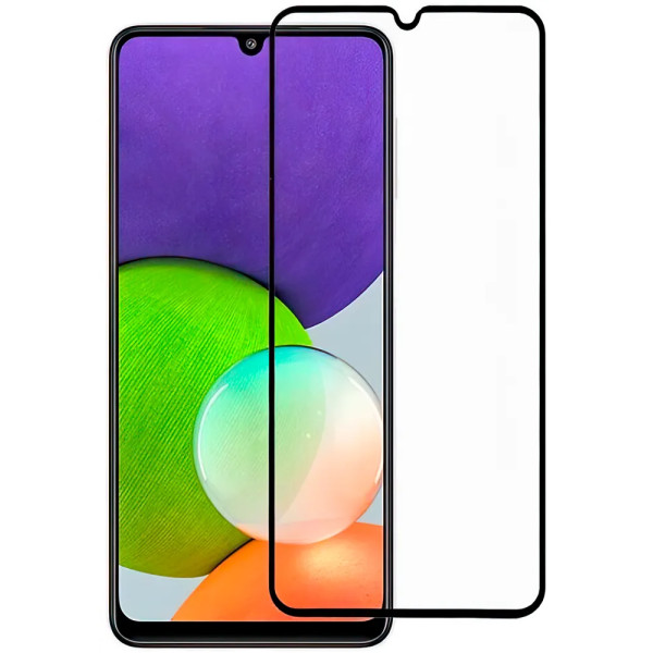 Захисне скло 9D для Samsung A22/A225 Black
