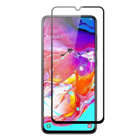 Защитное стекло 9D для Samsung A70/A705 Black