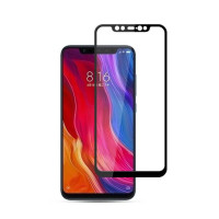 Защитное стекло 9D для Xiaomi Mi 8 Black