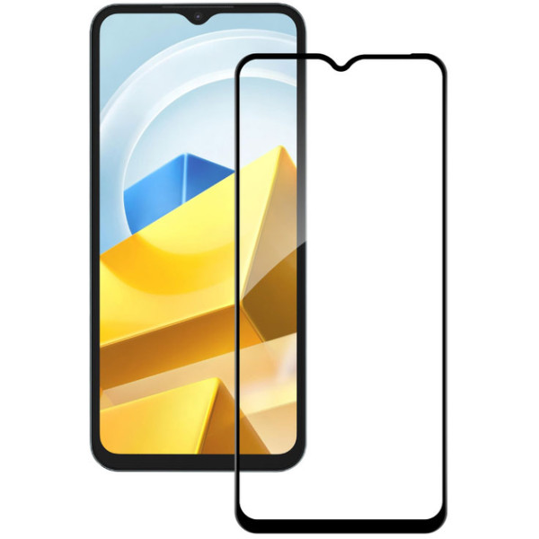 Захисне скло 9D для Xiaomi Poco M5 Black