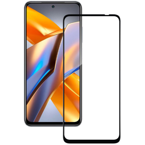 Захисне скло 9D для Xiaomi Poco M5s Black