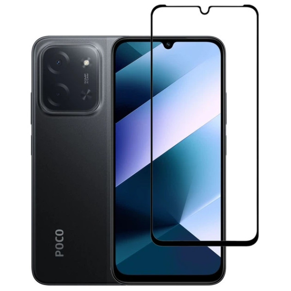 Защитное стекло Lux 9D для Xiaomi Poco C85 Black