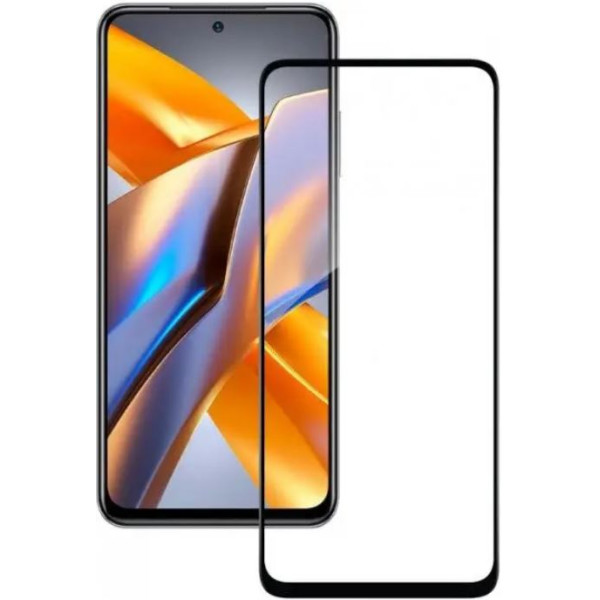 Захисне скло Lux 9D для Xiaomi Poco M5s Black
