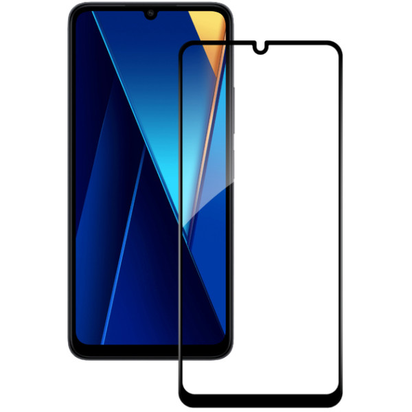 Захисне скло Lux 9D для Xiaomi Poco C65 Black
