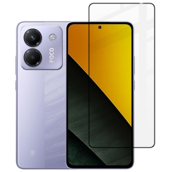 Захисне скло Lux 9D для Xiaomi Poco M7 Pro Black