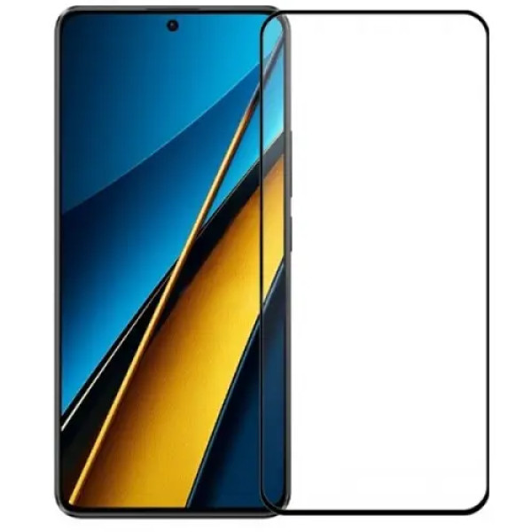 Захисне скло Lux 9D для Xiaomi Poco X6 Black