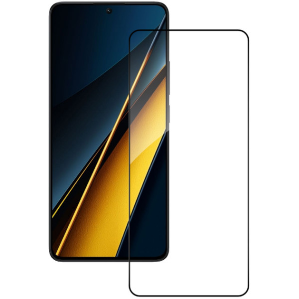 Захисне скло Lux 9D для Xiaomi Poco X6 Pro Black