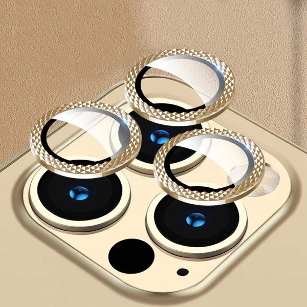 Захисне Скло Metal Shine на камеру для iPhone 14 Pro/14 Pro Max Gold