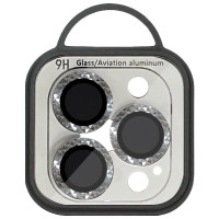 Защитное Стекло Metal Shine на камеру для iPhone 14 Pro/14 Pro Max Silver