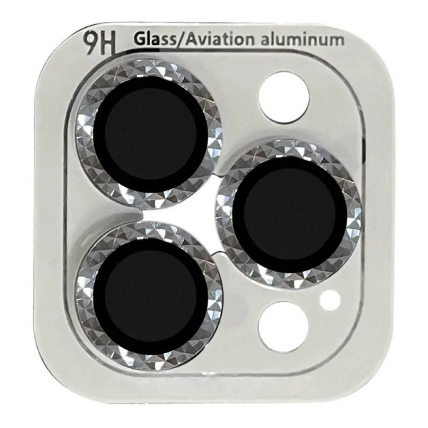 Захисне Скло Metal Shine на камеру для iPhone 14 Pro/14 Pro Max Silver