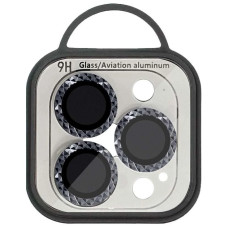 Захисне Скло Metal Shine на камеру для iPhone 15 Pro/15 Pro Max Silver