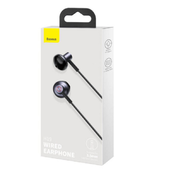 Навушники BASEUS Encok 3.5mm H19 Black