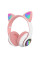 Бездротові навушники LED з котячими вушками CAT STN-28 Pink