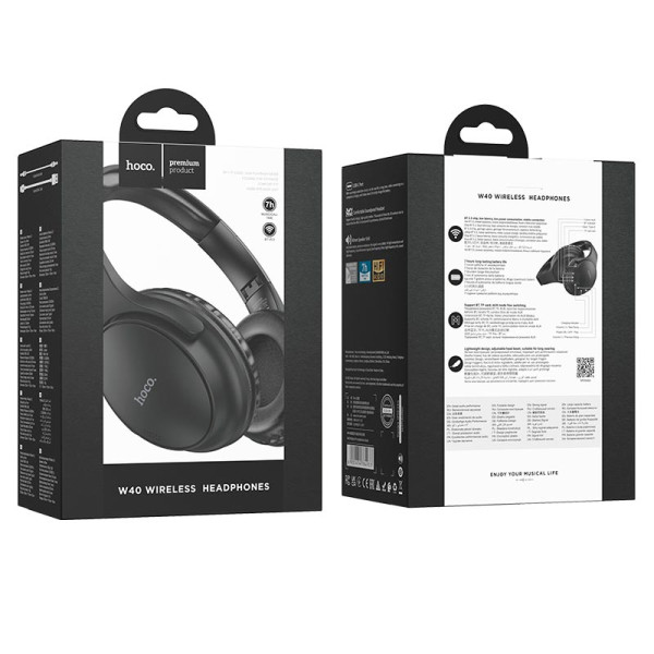 Бездротові навушники HOCO Mighty BT headphones W40 | BT5.3, 7H, AUX/TF Card, Type-C