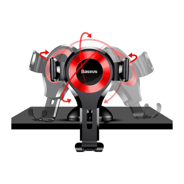 Автотримач Baseus Osculum Type Gravity Car Mount Black/Red