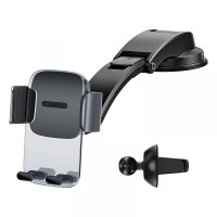 Автомобільний тримач для телефону Baseus Easy Control Clamp Car Mount Holder (A Set) Black