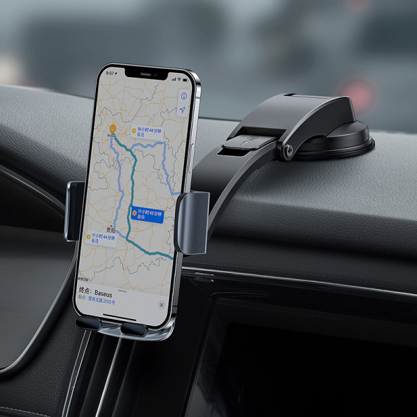 Автомобільний тримач для телефону Baseus Easy Control Clamp Car Mount Holder (A Set) Black