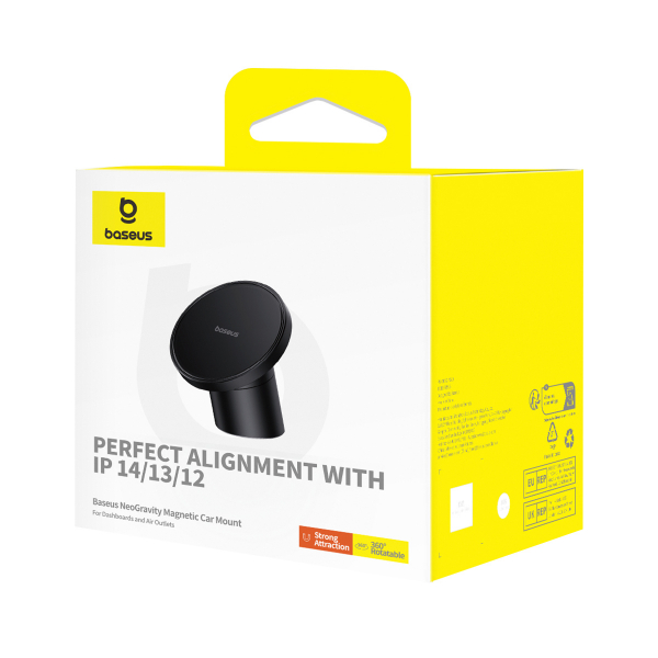 Автомобольний магнітний тримач для телефону Baseus NeoGravity Magnetic Car Mount (Dashboards and Air Outlets) Black
