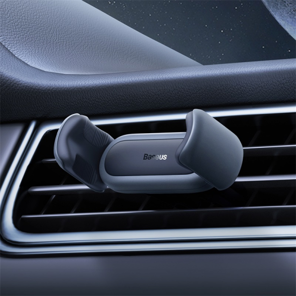 Автомобільний тримач для телефону Baseus Steel Cannon 2 Air Outlet Car Mount Black