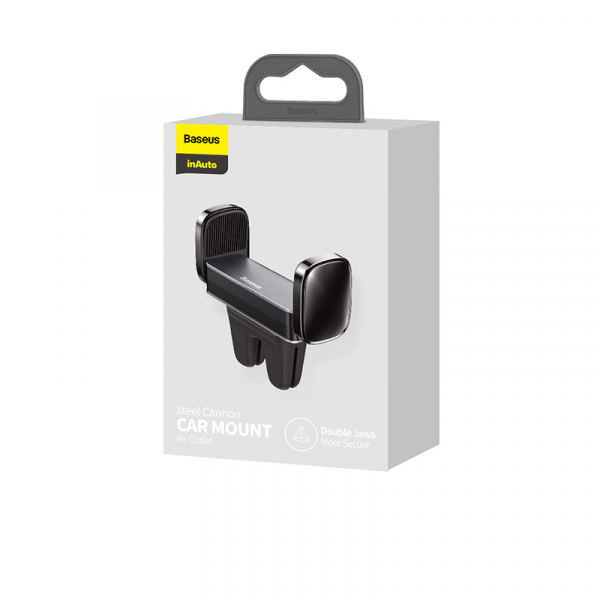 Автомобільний тримач для телефону Baseus Steel Cannon Air Outlet Car Mount Black SUGP-01