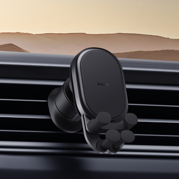 Бездротовий автомобільний зарядний пристрій-тримач Baseus Stable Gravitational Ws Charging Car Mount Pro 15W Black