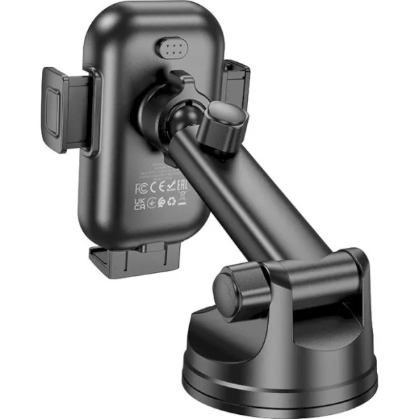 Автотримач з бездротовим ЗП BOROFONE BH203 (center console) 5W/7.5W/10W/15W чорний