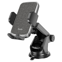 Автомобильный держатель для телефона Hoco CA95 Polaris push-type telescopic suction cup car holder Черный
