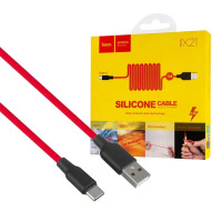 USB Кабель Hoco X21 Silicone Type-C 1м Красный