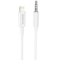 AUX-Кабель BOROFONE BL9 Lightning to 3.5mm 1m White