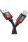 Кабель Baseus B19 USB to Lightning 2.4A 1m Red-Black
