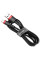 Кабель Baseus B19 USB to Lightning 2.4A 1m Red-Black