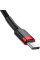 Кабель Baseus Cafule Type-c to Type-c 60W 2m Red-Black