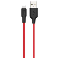 USB Кабель Hoco X21 Silicone Lightning 1m Red
