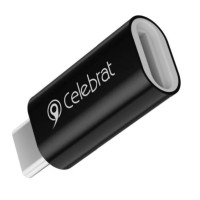 Переходник Celebrat CA-02 OTG Adapter Type-C на Lightning Connector Чорний