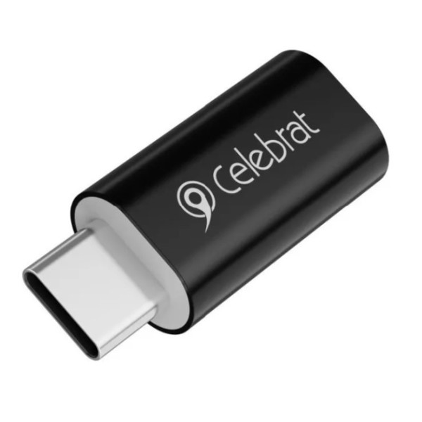 Переходник Celebrat CA-02 OTG Adapter Type-C на Lightning Connector Чорний