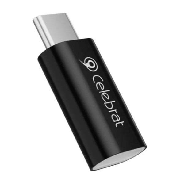 Переходник Celebrat CA-02 OTG Adapter Type-C на Lightning Connector Чорний