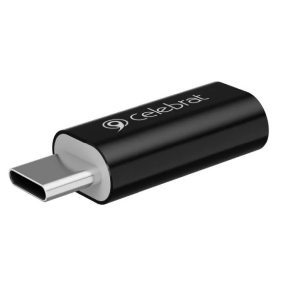 Переходник Celebrat CA-02 OTG Adapter Type-C на Lightning Connector Чорний